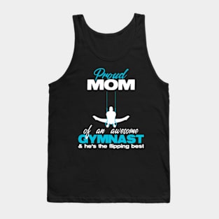 Proud Mom Of An Awesome Gymnast Rings Competition Meet Tank Top